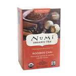 NUMI Organic Teas and Teasans, 1.71oz, Rooibos Chai, 18/Box
