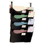 OFFICEMATE INTERNATIONAL CORP. Grande Central Cubicle Filing System, Four Pockets, 16 5/8 x 5 x 27 1/2, Black