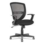 OIF Swivel/Tilt Mesh Mid-Back Task Chair, Fixed Cantilevered Arms, Black