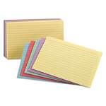 ESSELTE PENDAFLEX CORP. Ruled Index Cards, 3 x 5, Blue/Violet/Canary/Green/Cherry, 100/Pack
