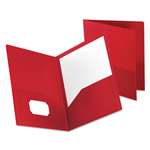 ESSELTE PENDAFLEX CORP. Poly Twin-Pocket Folder, Holds 100 Sheets, Opaque Red