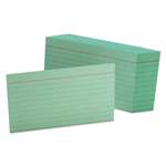 ESSELTE PENDAFLEX CORP. Ruled Index Cards, 3 x 5, Green, 100/Pack