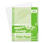 PACON CORPORATION Ecology Filler Paper, 8-1/2 x 11, College Ruled, 3-Hole Punch, WE, 150 Sheets/PK