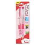 PENTEL OF AMERICA Pink Ribbon Twist-Erase CLICK Mechanical Pencil, 0.7 mm, 2/Pack