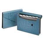ESSELTE PENDAFLEX CORP. Expanding Poly Files, 7 Pockets, Poly, 1/6 Tab, Letter, Blue