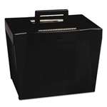 ESSELTE PENDAFLEX CORP. Portable File Storage Box, Letter, Plastic, 13 1/2 x 10 1/4 x 10 7/8, Black