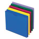 ESSELTE PENDAFLEX CORP. Expanding File Jackets, Letter, Poly, Blue/Green/Purple/Red/Yellow, 10/Pack