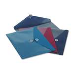 ESSELTE PENDAFLEX CORP. ViewFront Poly Booklet Envelope, Side Opening, 12 1/2 x 9 1/4, 3 Colors, 4/Pack