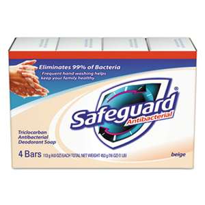 Safeguard 08833 Antibacterial Bath Soap, Beige, 4oz Bar, 48/Carton