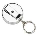 PM COMPANY Pull Key Reel Wearable Key Organizer, Stainless Steel
