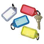 PM COMPANY Extra Color-Coded Key Tags for Key Tag Rack, 1 1/8 x 2 1/4, Assorted, 4/Pack