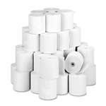 PM COMPANY Paper Rolls, One Ply Teller Window/Financial, 3" x 150 ft, White, 50/Carton