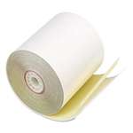 PM COMPANY Paper Rolls, Two Ply Receipt Rolls, 3" x 90 ft, White/Canary , 50/Carton