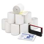 PM COMPANY Paper Rolls, Credit Verification Kit, 3" x 90 ft, White/Canary, 10/Carton