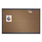 QUARTET MFG. Prestige Bulletin Board, Brown Graphite-Blend Surface, 48 x 36, Aluminum Frame