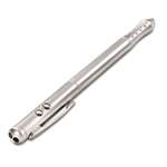 QUARTET MFG. Four-Function Executive Laser Pointer, Class 2, Projects 919 ft, Silver
