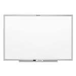 QUARTET MFG. Classic Melamine Whiteboard, 36 x 24, Silver Aluminum Frame