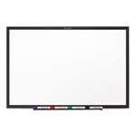 QUARTET MFG. Classic Melamine Dry Erase Board, 48 x 36, White Surface, Black Frame