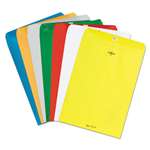 QUALITY PARK PRODUCTS Fashion Color Clasp Envelope, 9 x 12, 28lb, Blue, 10/Pack
