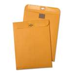 QUALITY PARK PRODUCTS Postage Saving ClearClasp Kraft Envelopes, 6 x 9, Brown Kraft, 100/Box