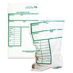 QUALITY PARK PRODUCTS Cash Transmittal Bags w/Printed Info Block, 6 x 9, Clear, 100 Bags/Pack