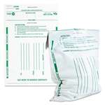 QUALITY PARK PRODUCTS Poly Night Deposit Bags w/Tear-Off Receipt, 10 x 13, Opaque, 100 Bags/Pack