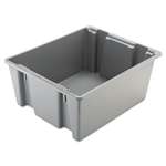 RUBBERMAID COMMERCIAL PROD. Palletote Box, 19gal, Gray