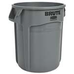 Rubbermaid Commercial 262000GRA Round Brute Container, Plastic, 20 gal, Gray