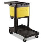 RUBBERMAID COMMERCIAL PROD. Locking Cabinet, For Rubbermaid Commercial Cleaning Carts, Yellow