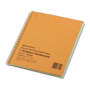 National 33004 Subject Wirebound Notebook, Narrow Rule, 8 1/4 x 6 7/8 ...