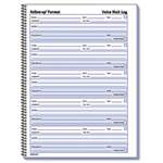 REDIFORM OFFICE PRODUCTS Voice Mail Wirebound Log Books, 8 x 10 5/8, 500 Sets/Book