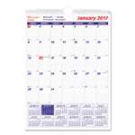 REDIFORM OFFICE PRODUCTS One Month Per Page Twin Wirebound Wall Calendar, 8 x 11, 2017