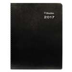 REDIFORM OFFICE PRODUCTS DuraGlobe 14-Month Planner, Soft Corinth Cover, 8 7/8 x 7 1/8, Black, 2017