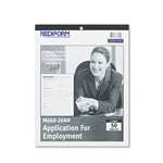 REDIFORM OFFICE PRODUCTS Employment Application, 8 1/2 x 11, 50 Forms