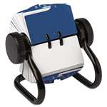 ROLODEX Open Rotary Card File Holds 250 1 3/4 x 3 1/4 Cards, Black