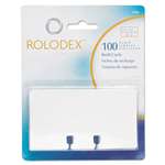 ROLODEX Plain Unruled Refill Card, 2 1/4 x 4, White, 100 Cards/Pack