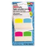 REDI-TAG CORPORATION Write-On Self-Stick Index Tabs, 1 1/16 Inch, 4 Colors, 48/Pack