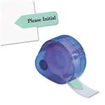REDI-TAG CORPORATION Arrow Message Page Flags in Dispenser, "Please Initial", Mint, 120/Dispenser