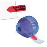 REDI-TAG CORPORATION Arrow Message Page Flags in Dispenser, "Please Sign and Return", Red, 120 Flags