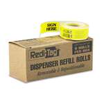 REDI-TAG CORPORATION Arrow Message Page Flag Refills, "Sign Here", Yellow, 6 Rolls of 120 Flags