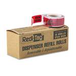 REDI-TAG CORPORATION Arrow Message Page Flag Refills, "Sign Here", Red, 6 Rolls of 120 Flags/Box
