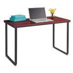 SAFCO PRODUCTS Steel Workstation, 47-1/4w x 24d x 28-3/4h, Cherry/Black
