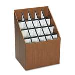 SAFCO PRODUCTS Corrugated Roll Files, 20 Compartments, 15w x 12d x 22h, Woodgrain