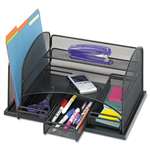 SAFCO PRODUCTS Three Drawer Organizer, Steel, 16 x 11 1/2 x 8 1/4, Black