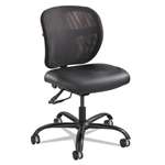 SAFCO PRODUCTS Vue Intensive Use Mesh Task Chair, Vinyl Seat, Black