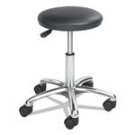 SAFCO PRODUCTS Height Adjustable Lab Stool, 13-1/2 dia. x 21h, Black
