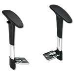 SAFCO PRODUCTS Adjustable T-Pad Arms for Metro Series Extended-Height Chairs, Black/Chrome