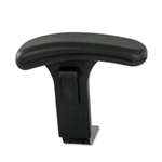 SAFCO PRODUCTS Height Adjustable T-Pad Arms for Safco Uber Big & Tall Chairs, Black