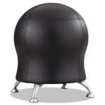 SAFCO PRODUCTS Zenergy Ball Chair, 22 1/2" Diameter x 23" High, Black/Silver