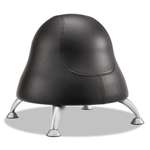 SAFCO PRODUCTS Runtz Ball Chair, 12" Diameter x 17" High, Black Vinyl